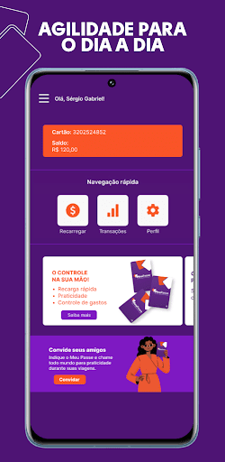 Android application Meu Passe screenshort