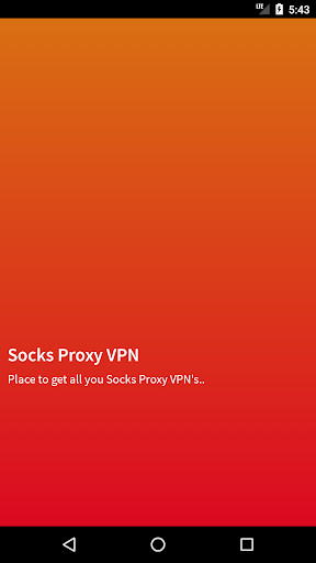 Android application Socks Proxy VPN screenshort