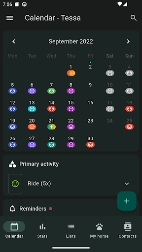 Android application Tessa - Riding Assistant screenshort