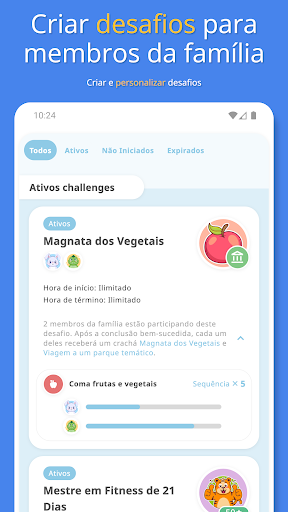 Visualização do aplicativo