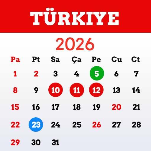 T&uuml;rkiye Takvimi 2026 - Bayram