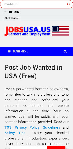 Jobs USA Recruitment Screen 3
