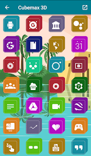 Cubemax 3D - צילום מסך של Icon Pack