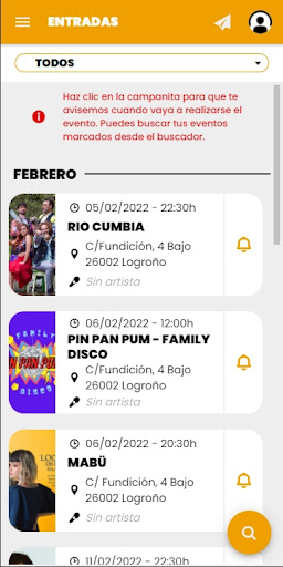 Android application Fundición screenshort