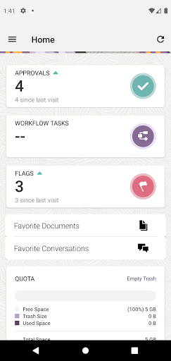 Screenshot of Oracle Content
