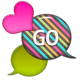GO SMS - Dazzling Hearts 2 icon