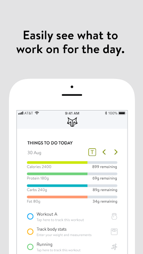 The Union Fitness App Screen 2