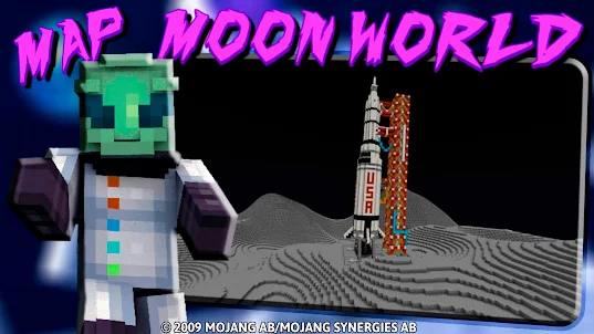 Moon World: Minecraft PE Maps
