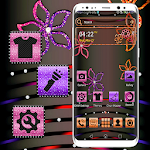 Cover Image of Download Glitter Flower Launcher Theme  APK