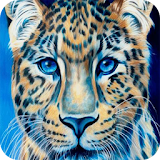 Blue leopard Live Wallpaper icon
