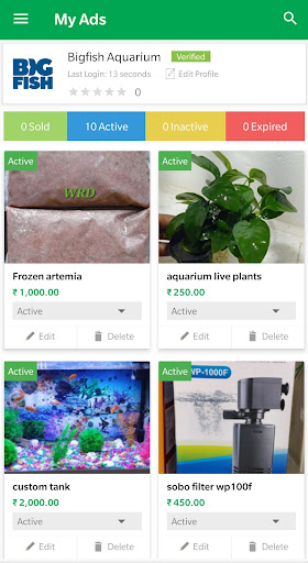 Android application Xpost pet classified screenshort