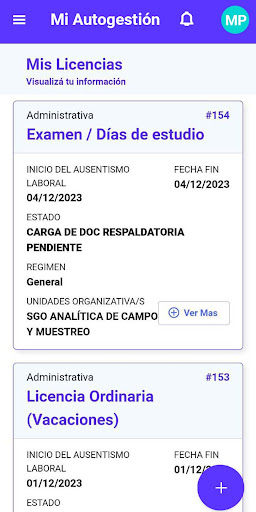 Mi Autogestión Screen 2