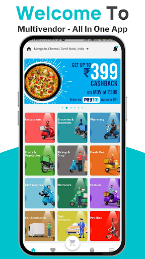 Android application Quantum Delivery screenshort