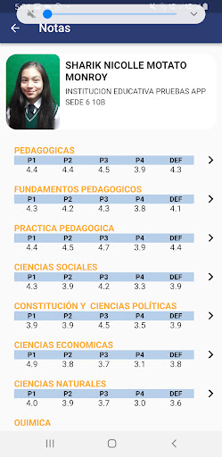 PuntoEdu Estudiantes Screen 2