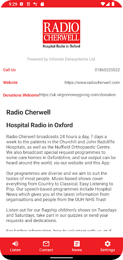 Radio Cherwell Screen 3
