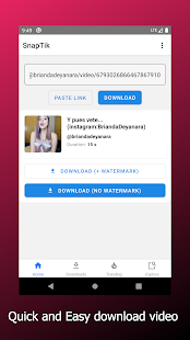 SnapTik - Video Downloader for TikToc No Watermark Screenshot