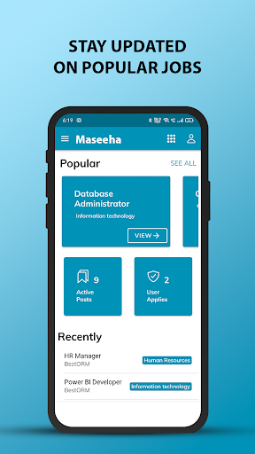 Maseeha: Job Search India Screen 2