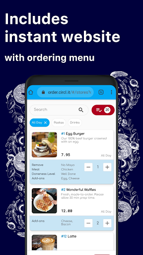CIRCL Store: Restaurant POS+QR Screen 2