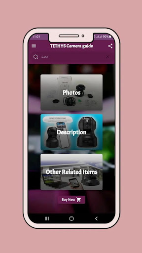Android application Tethys Camera Guide screenshort