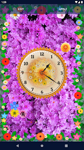 Flower Blossoms Spring Clock