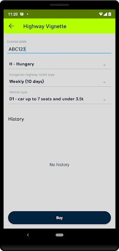 Yettel Wallet Screen 3