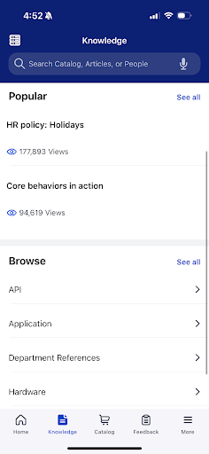 Screenshot of MyMobile