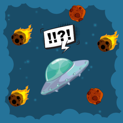Rocket & Flying Saucer Game vs Asteroid simulator