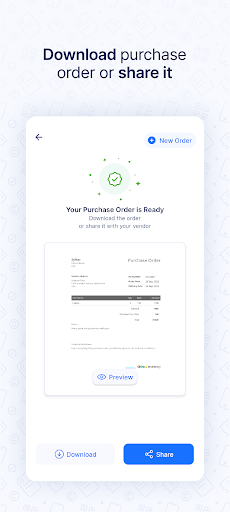 Purchase Order Generator -Zoho Screen 3