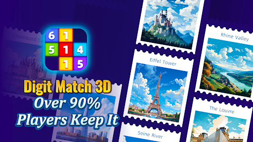Digit Match 3D - Number Puzzle screenshots 1