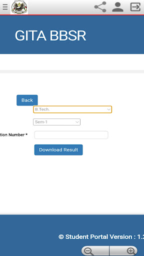GITA STUDENT PORTAL Screen 3