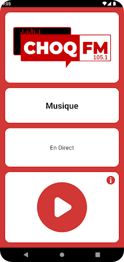 Android application CHOQ FM screenshort