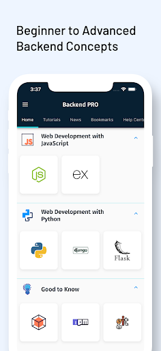 Screenshot of Learn Backend Coding [PRO]