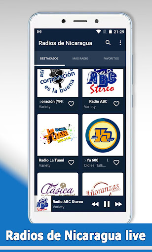 Android application Radios de Nicaragua screenshort