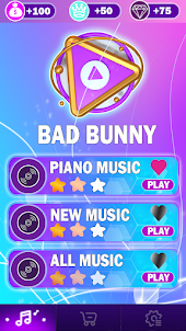 Bad Bunny Piano Tiles Game