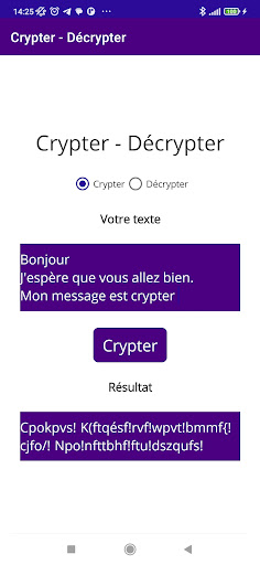 Crypter - Décrypter Screen 2