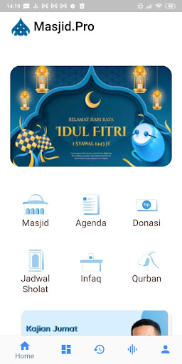 Android application Masjid Pro screenshort