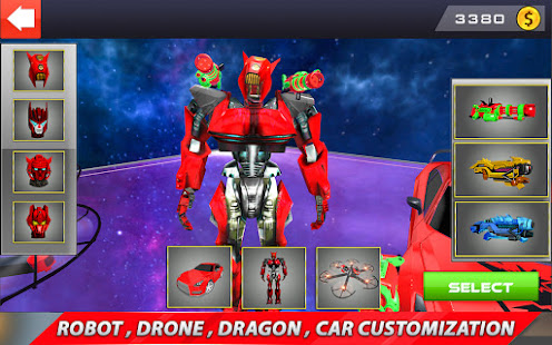 Drone Robot Transforming Game android2mod screenshots 5