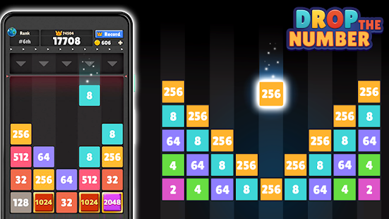 Drop The Number® : Merge Game Screenshot