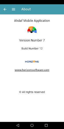 Android application Ahdaf screenshort