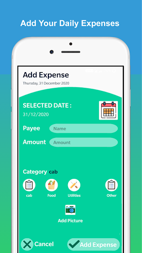 Expense Manager : Finance Trac Screen 2