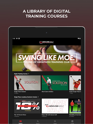 Screenshot of Graves Golf On-Demand