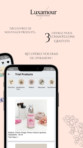 Luxamour : échantillons, beaut Screen 3