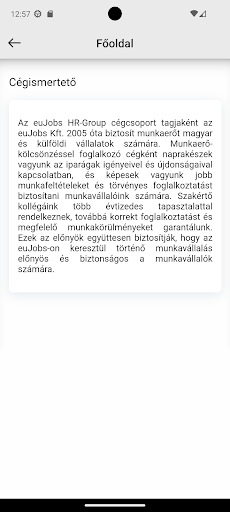 euJOBS Screen 2