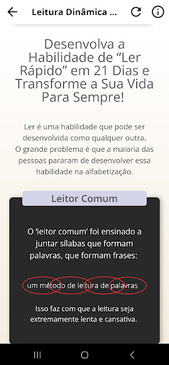 Leitura Dinâmica - Metaleitura Screen 3