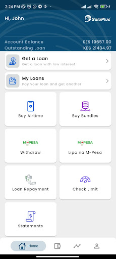 Android application SaloPlus screenshort