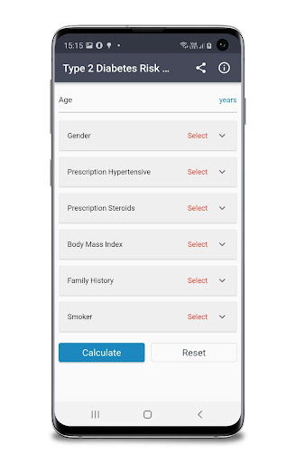 Type 2 Diabetes Risk Score Screen 2