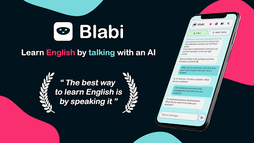 Android application Blabi - English Practice AI screenshort