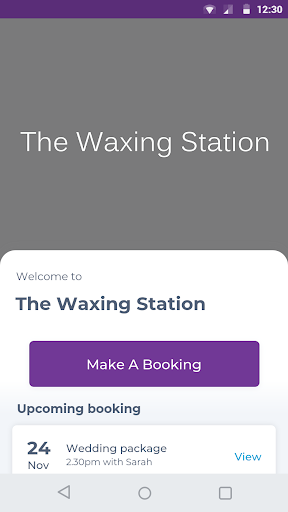 Android application The Waxing Station screenshort
