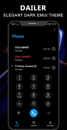 Dark Emui-11 Theme for Huawei Screen 3