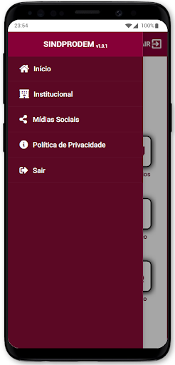 SINDPRODEM Screen 2